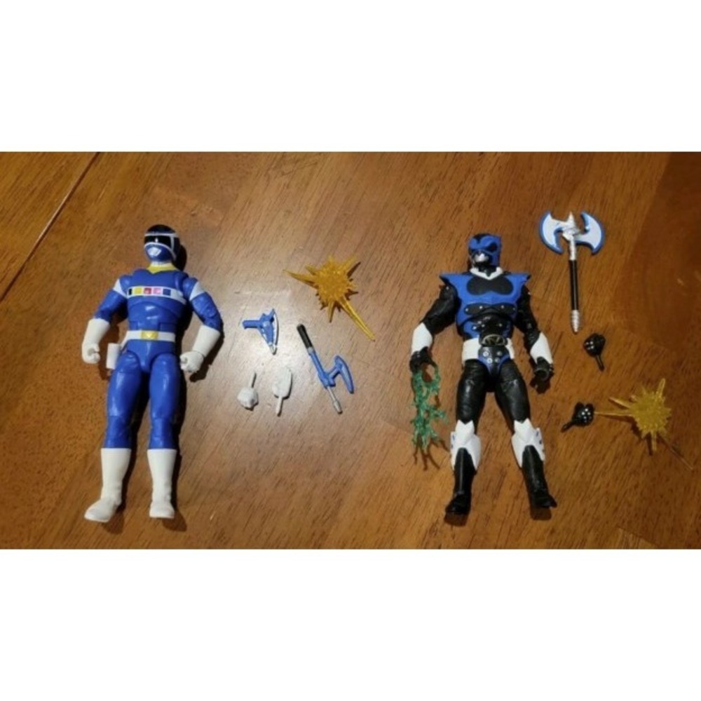 Power Ranger In Space Blue Ranger Lighting Collection Psycho Blue Ranger Figures - Picture 1 of 4